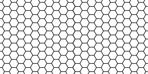Honeycomb pattern with hexagon mesh. Texture bee comb grid. Flat vector illustration isolated on white background.
