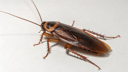 Florida Woods Cockroach on studio background