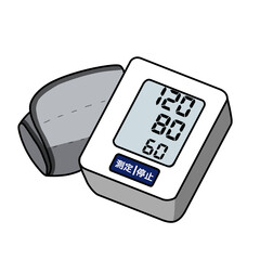 シンプルな血圧計のイラスト