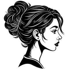 Silhouettes of a woman and man reading books in a business setting