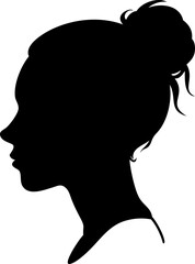 Silhouettes of a woman and man reading books in a business setting