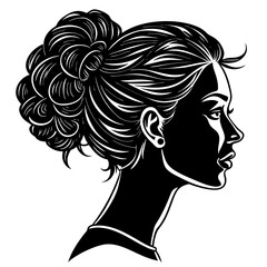 Silhouettes of a woman and man reading books in a business setting