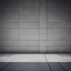 empty room with concrete wall background