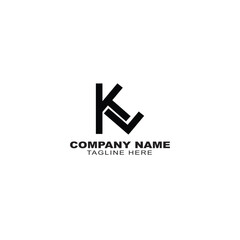 KL initial logo vector inspiration
