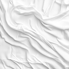 Obraz premium Draped white fabric with soft folds and curves