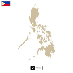 Obraz premium map of philippines isolated without background
