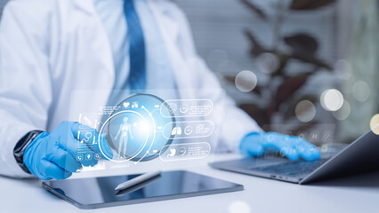 Cutting edge Medical Professional Leveraging An Advanced Digital Magnifying Interface To Analyze Human Health Data For Comprehensive Data driven Healthcare Diagnostics