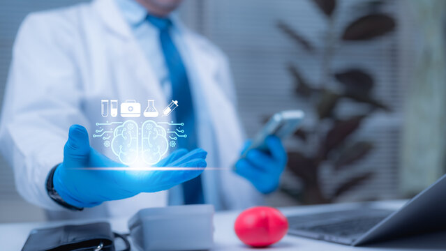 Exploring Future Of Medical Science Laboratory Professional Harnesses Digital Technology And Artificial Intelligence, Visualizing Intricate Brain Circuit Data For Advanced Healthcare Intelligence