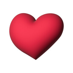 3d heart clipart Single element for design