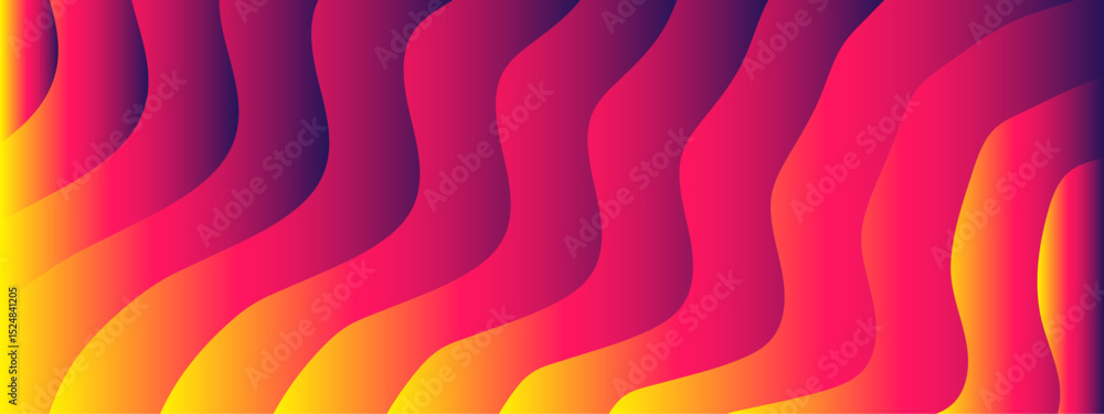 Poster Abstract background featuring diagonal gradient stripes in varying widths. Diagonal bands are soft-edged. Cool and modern futuristic, sleek appearance with subtle lighting effects