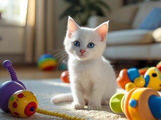 白い猫[GenerativeAI]