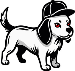 Red-Eyed Pup – The Streetwise Dog in a Cap