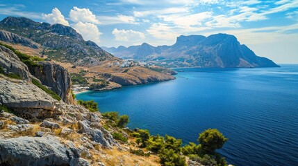 Obraz premium Rock Climbing in Kalymnos, Greece