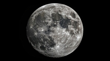 Obraz premium The Full Moon - A sign of completeness and spiritual awakening.