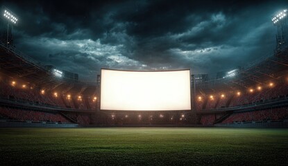 Stadium big screen event night atmosphere