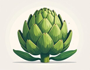 Pixel Art Artichoke Illustration