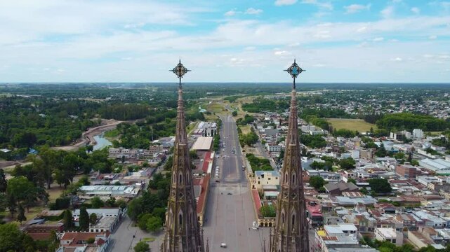 Flying my drone around the Basilica of Lujan in Buenos Aires. 14.05.25