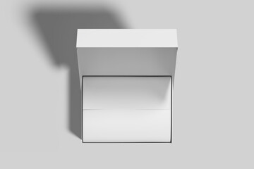 Blank mailing box mock-up 