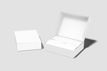 Blank mailing box mock-up 