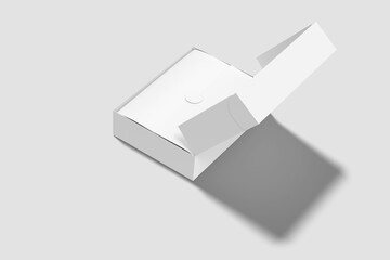 Blank mailing box mock-up 