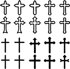 Torch vector icon set illustration design template