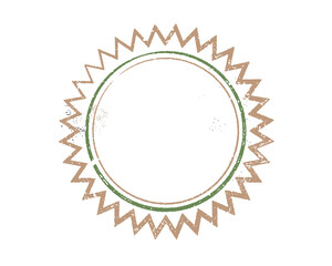 Empty retro style promotion badge icon template