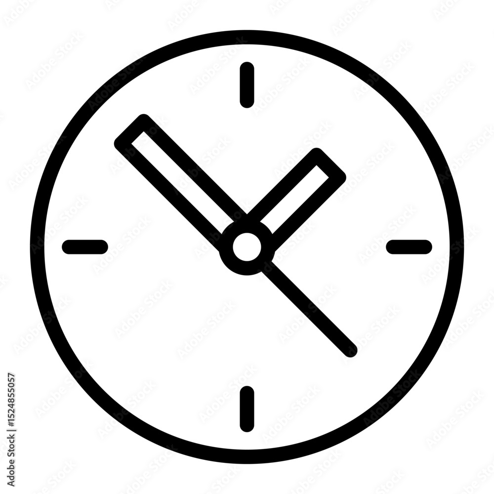 Poster time vector icon. clock icon web. wall clock illustration sign. hour sign for web and mobile app.