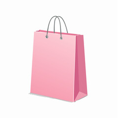 Pink Blank Shopping Bag
