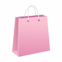 Pink Blank Shopping Bag
