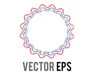 Empty retro style promotion badge icon template