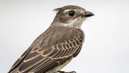 Fototapeta premium Flycatcher on studio background