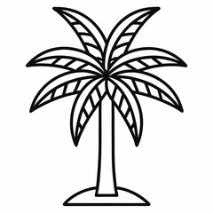 Obraz premium palm tree silhouette