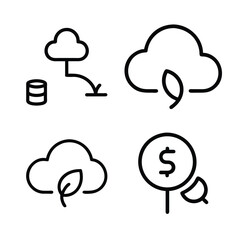 Weather forecast bubble speech icon set with cloud and rain symbols vector illustration