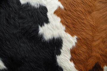 Organic Black White Brown Fur Hide Surface Design