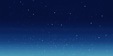 Obraz premium Minimal flat night sky in deep navy with tiny noisy grain simulating stardust across the sky soft and atmospheric