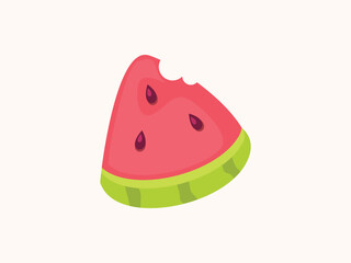 Watermelon summer icon vector illustration