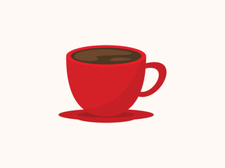 Winter coffee icon vector illustration