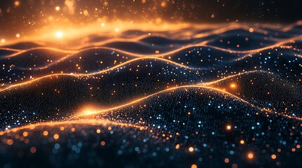 Obraz premium Abstract digital waves background