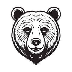 bear head vector