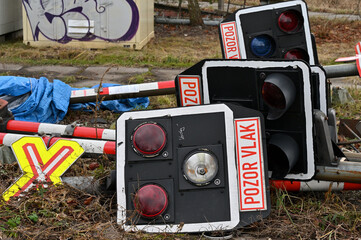 train crossing protection system alarms