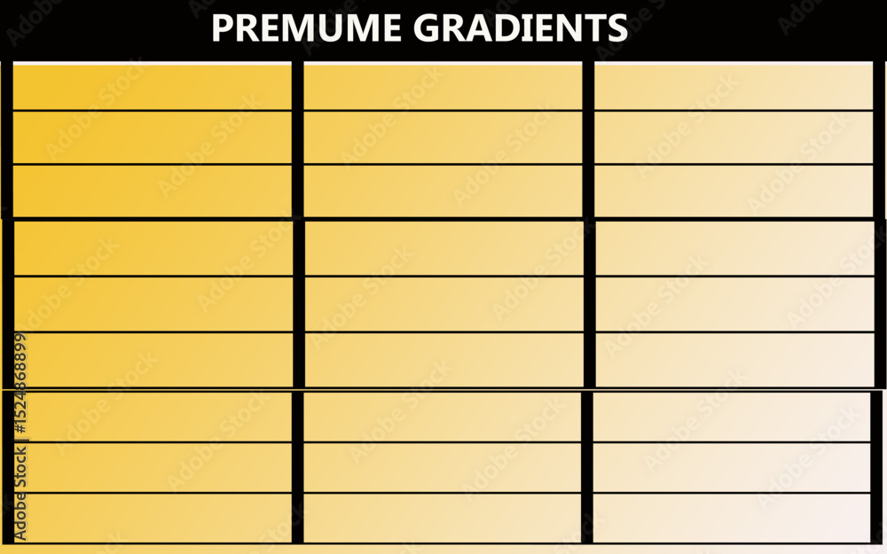 Poster premume gradients color swatches | graphic design resource with gradient fill samples for ui and web