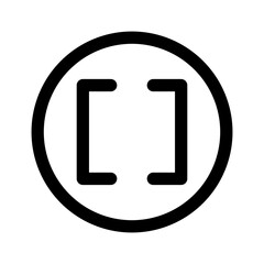 square brackets line icon