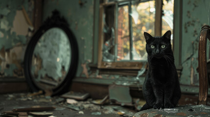black cats bring bad luck, especially on Friday the 13th, is a superstition rooted in medieval Europe. They were often associated with witches and considered omens of misfortune.
