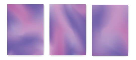 Fototapeta premium Abstract holographic pastel pink purple gradient background for cover, poster, wallpaper, web design. Hologram backdrop, smooth texture