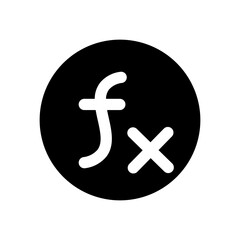 Fototapeta premium function glyph icon