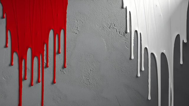 A gray, rough-textured wall is lit with strong raking light, highlighting its uneven surface.