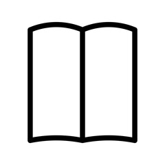 open book line icon
