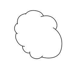 cloudy icon illustration
