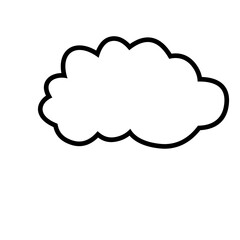 cloudy icon illustration
