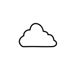 cloudy icon illustration